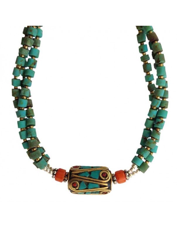 Turquoise Inlay Necklace