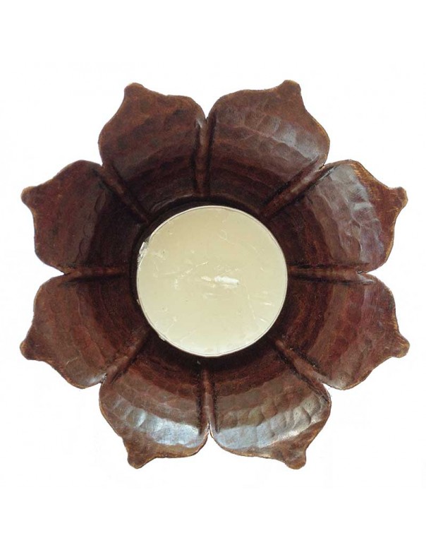 Copper Lotus Tealight