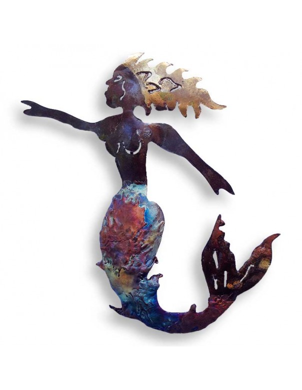 Recycled Metal Mermaid