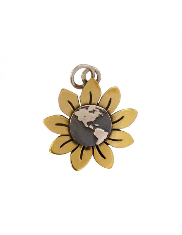 Sunflower Earth Pendant