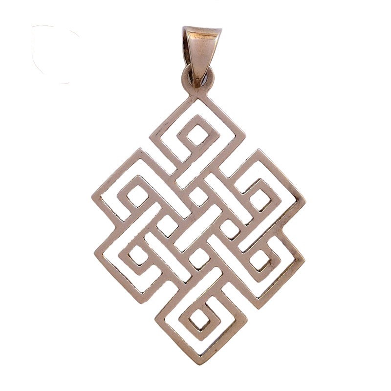 Endless Knot Pendant - Sterling Silver 