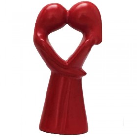 Kissing Lovers Small Red