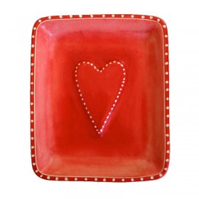 Red Heart Dish