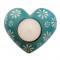 Turquoise Flower Tealight