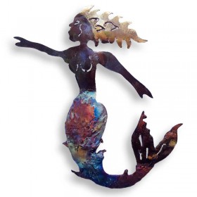 Recycled Metal Mermaid