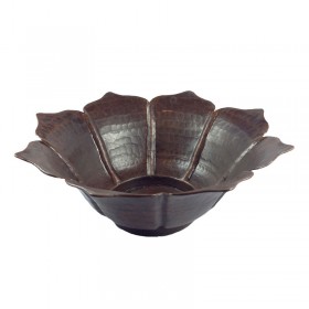 Copper Lotus Bowl