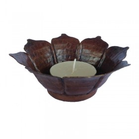 Copper Lotus Tealight